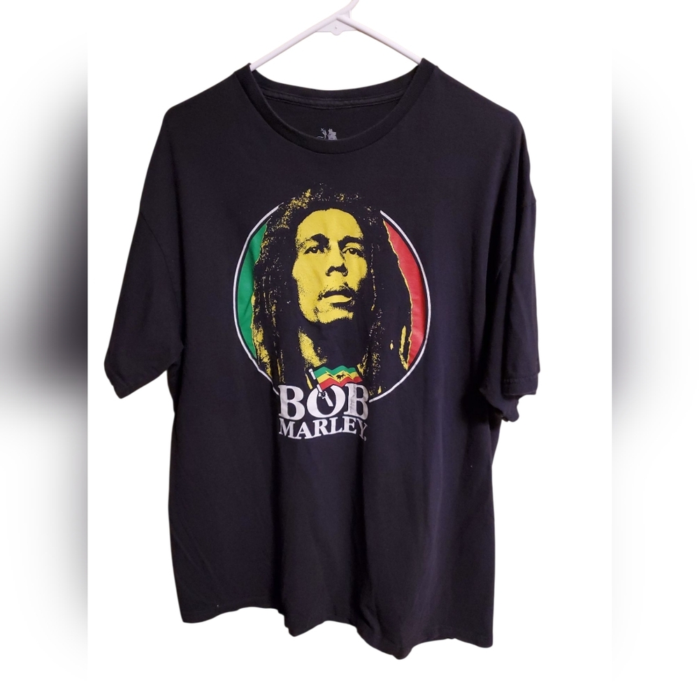 Zion Rootswear Black Bob Marley T-Shirt